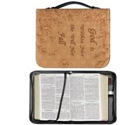 Couverture de livre en cuir PU | Sac de livre portable avec poignée - Couverture de protection en cuir PU pour la Bible Couverture de protection manuelle pour les amateurs de lecture Cadeau