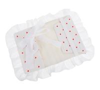 Couverture de Livre en Tissu Blanc, Noeud et Cœur | Dentelle et Tissu, Toucher Confortable, Usage Polyvalent, pour Journaux et Carnets, Accessoire de Bureau
