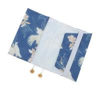 Couverture de Livre en Tissu Vintage, Motif de Brodé, A6 | Coton, Protection Anti-rayures, Discret en Paquet, pour Journaux et Agendas, Style Chinois Classique