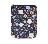 Couverture de Livre Imprimée de Fleurs NICENEEDED, Protège-Livre avec Fermeture Éclair, Pochette de Livre Multifonctionnelle pour Livres de Poche, Couvertures Rigides