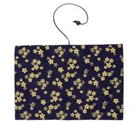 Couverture de Livre Motif Floral en Tissu Bleu, Protège Cahier