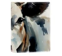 Couverture de livre remplaçable en cuir synthétique de vache esthétique, convient pour les ordinateurs portables de 148 x 210 mm