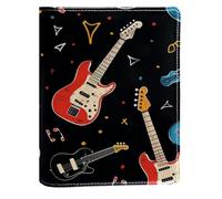 Couverture de livre remplaçable en cuir synthétique réutilisable pour guitare, convient pour les ordinateurs portables de 148 x 210 mm