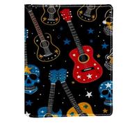 Couverture de livre remplaçable en cuir synthétique réutilisable pour guitare, convient pour les ordinateurs portables de 148 x 210 mm