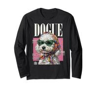 Couverture de Magazine Dogue Bichon Frise Fashion Dogs pour Les Amoureux des Chiens Manche Longue