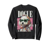 Couverture de Magazine Dogue Bichon Frise Fashion Dogs pour Les Amoureux des Chiens Sweatshirt