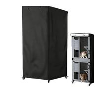 Couverture de Maison d'Extérieur pour Jeune Chat | Couverture Intégrale,Housse De Protection pour Abri De Chats Errants - pour Jardin Parc Terrasse Balcon Arrière-Cour Zone Résidentielle Garage