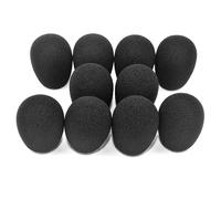 Couverture de micro en mousse pour casque, 5 pièces, grille pare-brise, coussinets en mousse éponge, noir, couverture de micro, 9mm, 40mm, 28mm, vente en gros