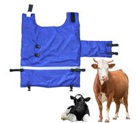 Couverture de mollet, couverture de protection du bétail imperméable, veste chauffante pour veaux coupe-vent en Oxford, couche épaisse de veau bleu pour protection abdominale.
