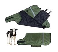Couverture de mollet, vêtements chauds pour vache, veaux, manteau de protection du mollet, gilet garde la vache chèvre au chaud, épais, coupe-vent, protection du ventre (vert)