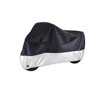 Couverture de Moto Housse De Protection pour Moto Et Scooter Bâche en Tissu Imperméable Anti-Pluie Anti-poussière Étui Vélo Tente(Silver,XL for 201cm-210cm)