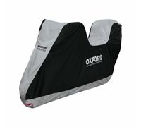 AQUATEX WATERPROOF MOTORBIKE COVER WITH SPACE FOR CENTRAL TRUNK BLACK/GREY SIZE