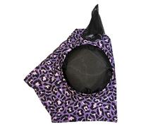 Couverture de mouche complète pour le visage - Motif léopard - Protection anti-vol, tête respirante | Masque confortable anti-bite pour équitation, entraînement, compétitions