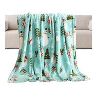 Couverture de Noël, Couverture de Festival Chaude Couvertures Décoratives Double Face, Couvertures de Noël pour Canapé, Lit,