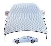 Couverture de Pare-Brise de Voiture pour la Glace et la Neige, allonger Le Capot Voiture et la Couverture Neige Pare-Brise avec Sangle sécurisée, Housses Protection d'épaisseur véhicul
