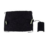 Couverture de Pare-Brise imperméable à l'eau et à la Neige, Protection Universelle de Grande Zone de Couverture avec Bandes réfléchissantes (Noir)