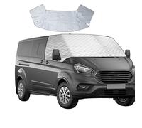 Couverture de Pare-Brise pour Ford Transit Custom 2 Couches en Coton avec Aimant en Bas, Couverture de Pare-Brise Avant, Couverture de Pare-Brise Avant Pliable Thermique