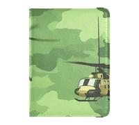 Couverture de passeport en cuir et porte-carte de vaccin pour la Journée nationale des anciens combattants de la guerre du Vietnam - Joli carnet de passeport léger, Armée nationale des anciens