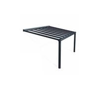 Palram - couverture de patio 3,4x5,2m gris 705873 - stockholm 705873