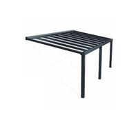 Pergola Canopia Stockholm 3.4 x 6.6m Gris anthracite
