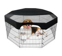 Couverture de penvage pour Chiens octogonal Couverture de Stylo à Chiens la Caisse du Soleil Top Crate Respirant Plaque Cage pour Animaux Compagnie s'adapte aux 24 Panneaux Larges