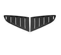 Couverture de persienne de fenêtre, 2 pièces persienne de fenêtre latérale de voiture noir pare-brise de voiture couverture de pare- pour 2015-2020 couverture de fenêtre