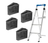 Couverture de pied d'escalier, pieds d'escalier - 4 patins en caoutchouc sans glissement | Pièces de rechange robustes, accessoires d'escalier pour travail électrique, nettoyage des fenêtres,