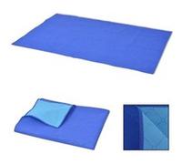 Couverture De Pique-Nique Bleu Et Bleu Clair 100 X 150 Cm Multicolore