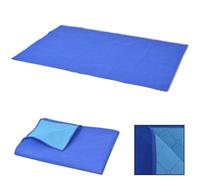 Couverture De Pique-Nique Bleu Et Bleu Clair 100 X 150 Cm Multicolore