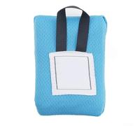 Couverture de pique-nique de poche anti-sable, tapis imperméable pliable pour l'extérieur, idéal pour la plage, le camping et la randonnée (bleu)