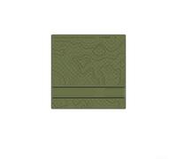 Couverture de pique-nique d'extérieur avec protection imperméable, douce au toucher, en velours flocon de neige, parfaite pour le camping et les vacances à la plage (vert, taille M)