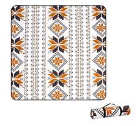 Couverture de pique-nique imperméable avec trois couches de tissu résistant à l'usure, pliable et portable, lavable en machine pour un nettoyage facile pendant le camping, le parc ou les voyages à la