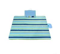 Couverture de pique-nique imperméable pour plage, camping, randonnée, 200 x 145 cm, portable, pliable, base Oxford antidérapante, couverture de voyage compacte avec poignée de transport (rayures