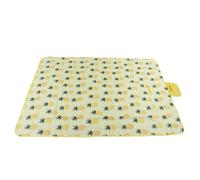 Couverture de pique-nique pliable en tissu Oxford doux, très grand tapis de sable pliable portable pour plage, camping, randonnée, voyage en plein air, jaune