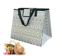 Couverture de pique-nique portable imperméable et résistante au sable 96,5 | Sac fourre-tout pliable 2 en 1 pour camping, plage, jardin, pelouse, plage, randonnée, camping, voyage, promenade