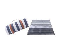 Couverture de Pique-Niques Impermeable, Tapis de Pique-Niques Pliable Portable, Nappe Pique Nique(blue bar,200x200)