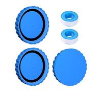 Couverture De Piscine à Bouchon D'hiver, 3PCS Kit De Fermeture D'hiver Pour Piscines Intex Et Bestway Bouchon D'étanchéIté D'hiver Avec Joints Assortis 100 % Antigel Et étanche - 9 X 9 X 1,6 cm