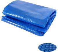 Couverture de piscine Bâche thermique Bâche solaire Couverture solaire, épaisseur : 400 µm ~ ovale 7,31x3,65m bleu