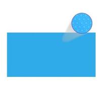 vidaXL Couverture de piscine Bleu 488 x 244 cm PE