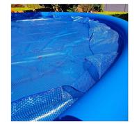 Couverture de Piscine, Couverture Solaire Gonflable en Forme de dôme pour piscines Hors Sol - Couverture Solaire Ronde de 6,4 m, 7,3 m, 8,2 m et 11 m avec œillets et Bordure enveloppante - F
