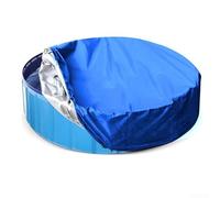 Couverture de piscine de cour, forme ronde avec tissu Oxford pour protéger les piscines extérieures de la poussière et simplifier les routines d'entretien (82 x 30 cm)