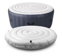 Couverture de Piscine d'eau Chaude Gonflable Circulaire, Couverture d'isolation à économie d'énergie de 4,5 Pieds de Long, adaptée à Une Utilisation en extérieur, Baignoire d'eau