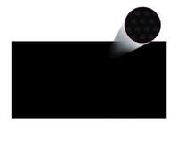 Couverture de piscine Noir 488 x 244 cm PE