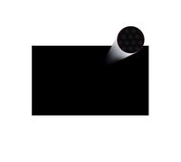 vidaXL Couverture de Piscine Rectangulaire Bâche Solaire de Protection Couverture de Piscine Hors Sol Extérieur Jardin 1000x600 cm PE Noir