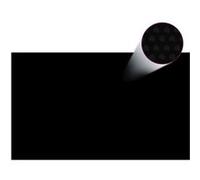 vidaXL Couverture de Piscine Rectangulaire Bâche Solaire de Protection Couverture de Piscine Hors Sol Extérieur Jardin 1000x600 cm PE Noir