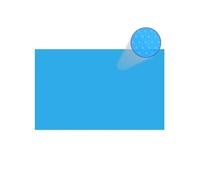 vidaXL Couverture de piscine rectangulaire 800x500 cm PE Bleu