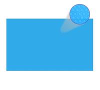 Couverture de piscine rectangulaire 1000x600 cm PE Bleu