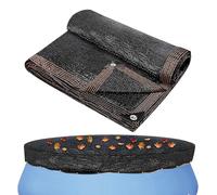 COUVERTURE DE PISCINE ROND, MAISE FINE SUR LA COUVERTURE DE POLLES DE POLLE GROD Protection de piscine à haute densité Les feuilles de saleté et les débris de couverture pour les villas de loisirs, le