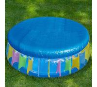 Couverture De Piscine Ronde, Diamètre 1.8M, Protection Piscine Hors Sol, Bâche pour Piscine, Bâche Protection pour Piscine, Durable PE Matériel, Résistante Au Vent Et l'eau, Installation Facile