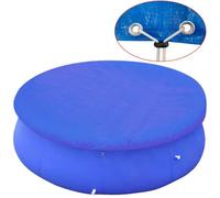 vidaXL Couverture de piscine ronde hors-sol en PE 450-457 cm Vert - Bâche de protection